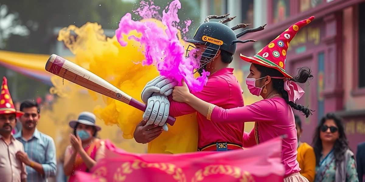 Magical Cricket Pass - Most Popular Game Mode Fiesta Passing Wizards Magical Cricket Pass mode showing players using magical powers to pass during Holi celebrations