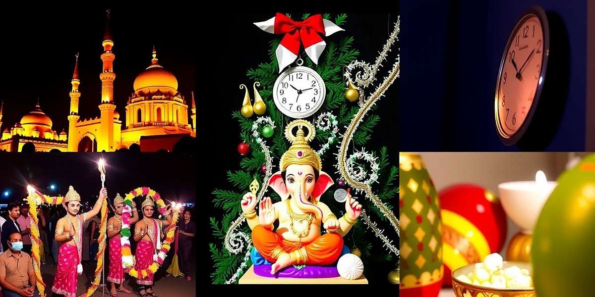 Festival Diversity in Fiesta Passing Wizards Fiesta Passing Wizards festival collage showing celebrations of Eid, Christmas, Ganesh Chaturthi and Pongal